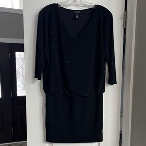 White House Black Market Elegant Black Dress